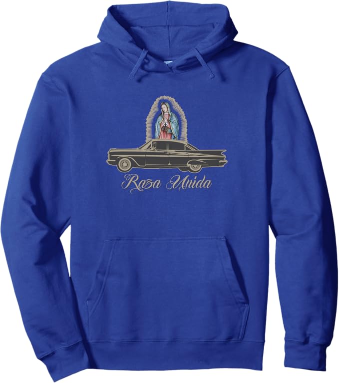 Raza Unida Pullover Hoodie - Chicano Low Rider Mexican Hombre Design