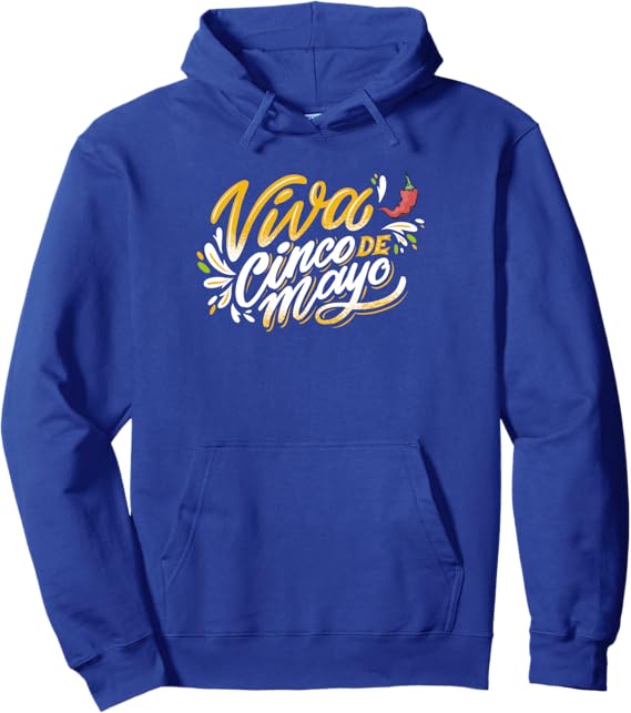 Viva Cinco De Mayo Pullover Hoodie | Mexican Cinco De Mayo Party Sweatshirt