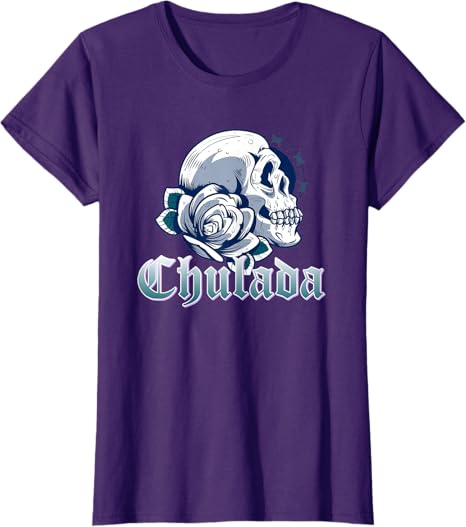 Chulada Skull Vintage Mexicana Women's T-Shirt - Unique Mexican Style Tee for Women