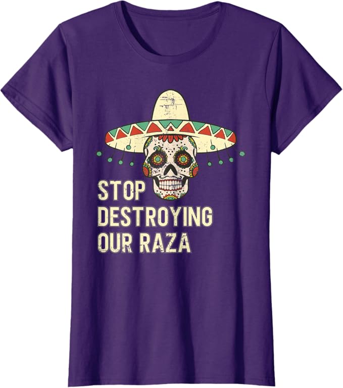 Protect Our Raza: Mexican Chicano Skull Hombre Women T-Shirt – Bold Statement Apparel