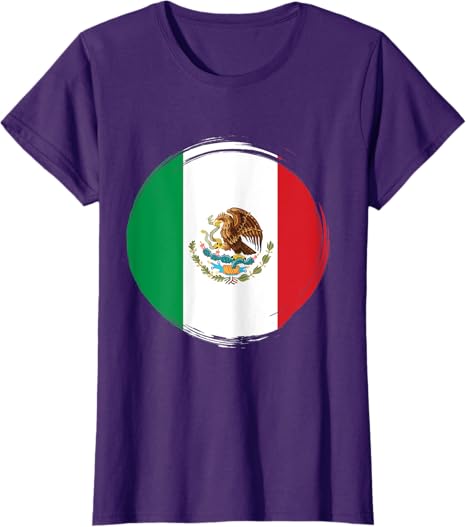 Mexico National Flag Women T-Shirt | Camiseta Con Bandera de México