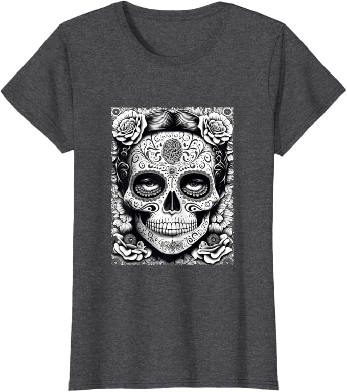 Dia de los Muertos Women T-Shirt – Catrina Calaveras Skull Mexico Holiday Design