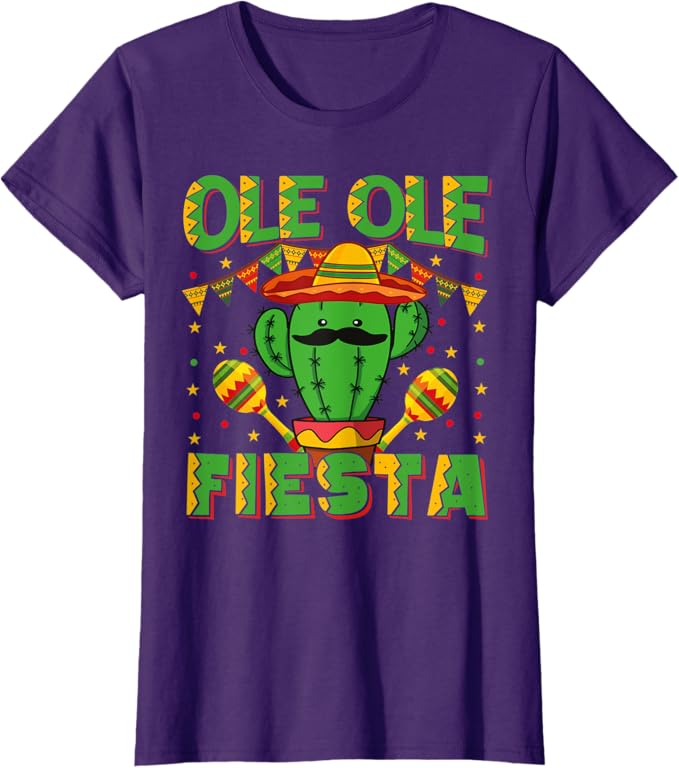 Cinco de Mayo Mexican Fiesta Women T-Shirt - Ole Ole Party Shirt