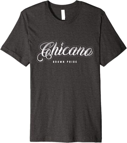 Chicano Brown Pride Retro Mexican Hombre Premium Men T-Shirt - Vintage Style Tee