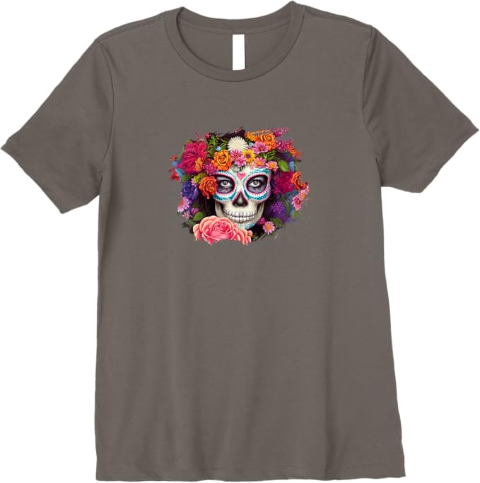 Day of the Dead Mexico Women T-Shirt - Premium Día De Los Muertos Skull Design