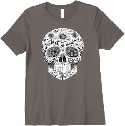 Premium Mexican Skull Art Women T-Shirt | Día de los Muertos Inspired Design