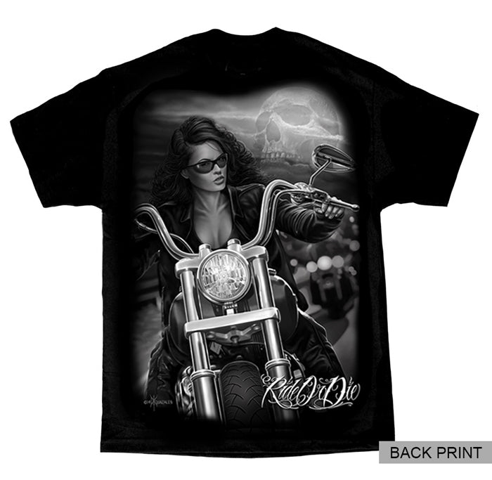 BACKPRINTED- ROD - Ladyrider Men's Tee