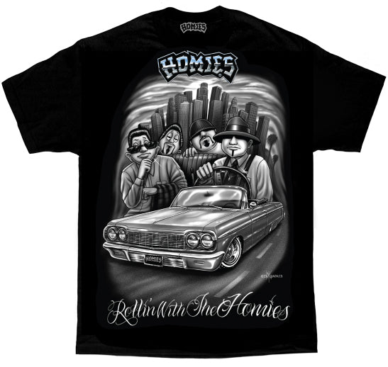 HOMIES SIGNATURE ROLLING WITH THE HOMIES Men s MAX HWT Tee