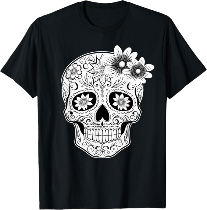 Dia de los Muertos Men T-Shirt - Mexican Skull Calaveras Design