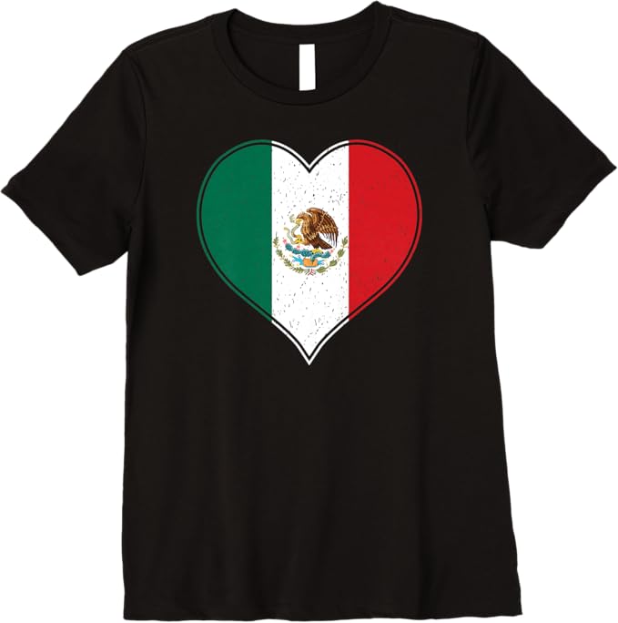 Corazón Mexicano Women T-Shirt - Mexican Flag Bandera de México Premium Apparel