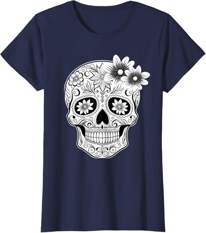 Dia de los Muertos Women T-Shirt - Mexican Skull Calaveras Design