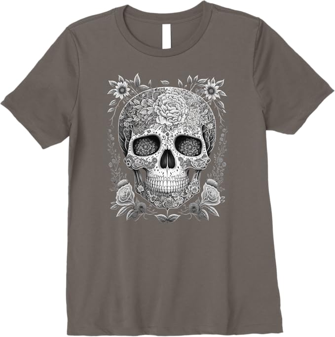 Mexican Skull Women T-Shirt - Camisas de Calaveras Premium Apparel