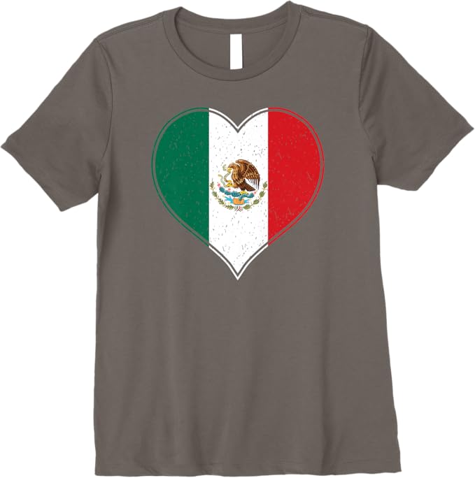 Corazón Mexicano Women T-Shirt - Mexican Flag Bandera de México Premium Apparel