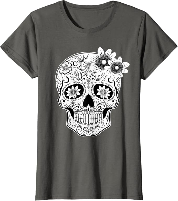 Dia de los Muertos Women T-Shirt - Mexican Skull Calaveras Design
