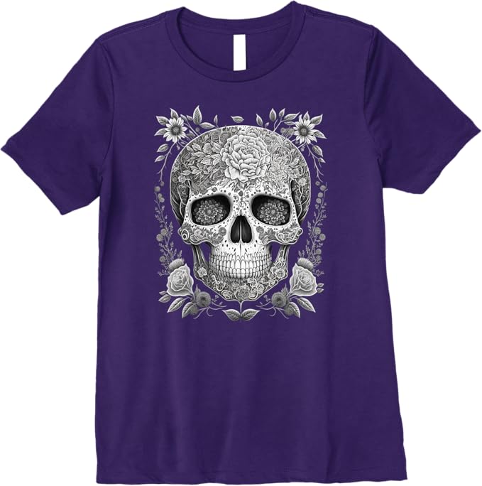 Mexican Skull Women T-Shirt - Camisas de Calaveras Premium Apparel