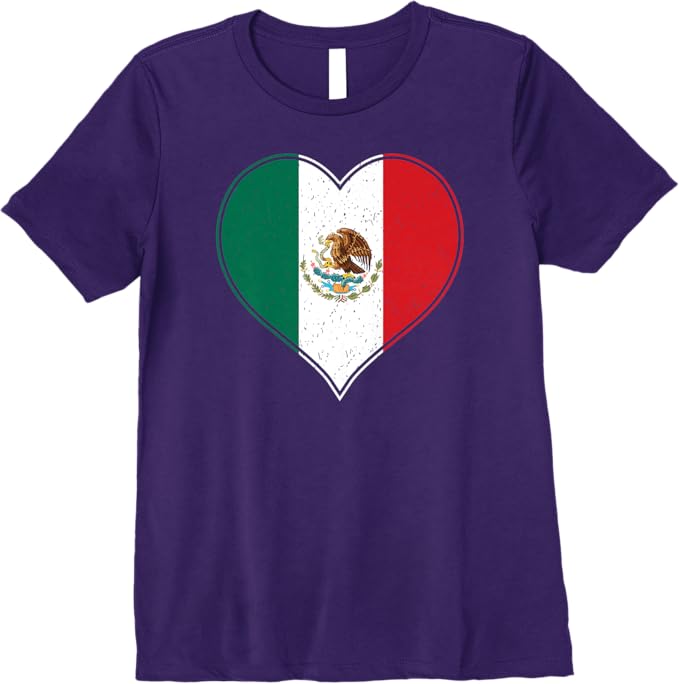 Corazón Mexicano Women T-Shirt - Mexican Flag Bandera de México Premium Apparel
