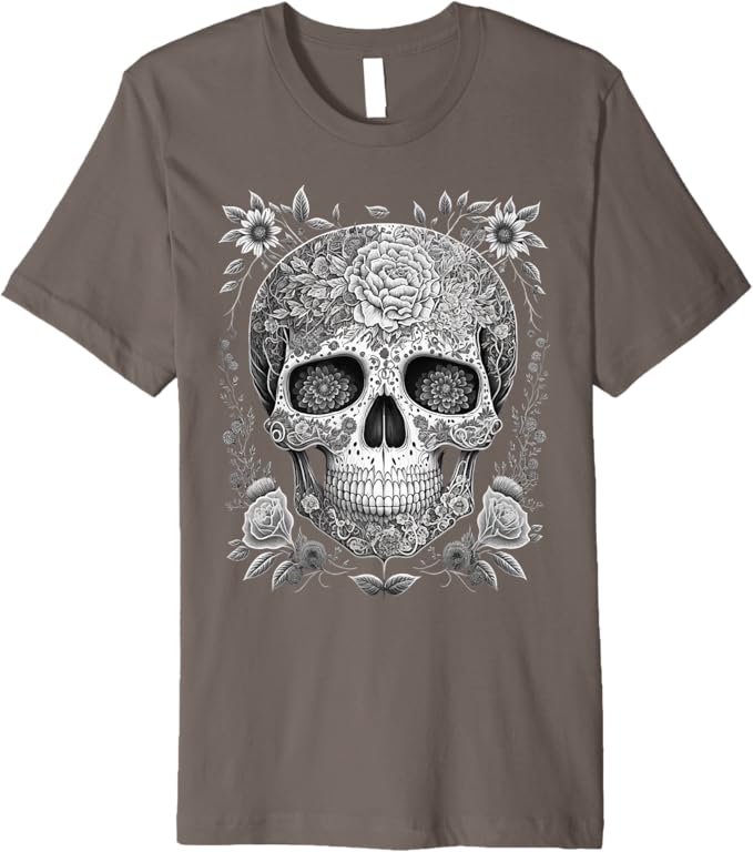 Mexican Skull Men T-Shirt - Camisas de Calaveras Premium Apparel