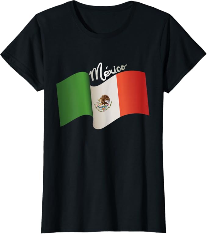 Vintage Mexican Flag Women T-Shirt - Retro Bandera Mexicana Mexico Shirt