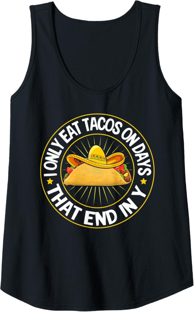 Tacos Women Tank Top for Mexican Cinco De Mayo Party Celebration