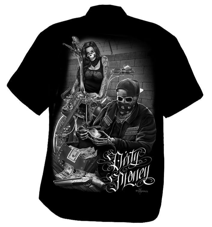 RIDE OR DIE - Bonnie & Clyde Dirty Money - Work Shirt