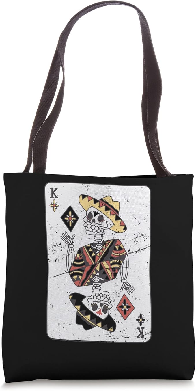 Mexican Chicano Vintage Tote Bag - Hombre Con Sombrero Design