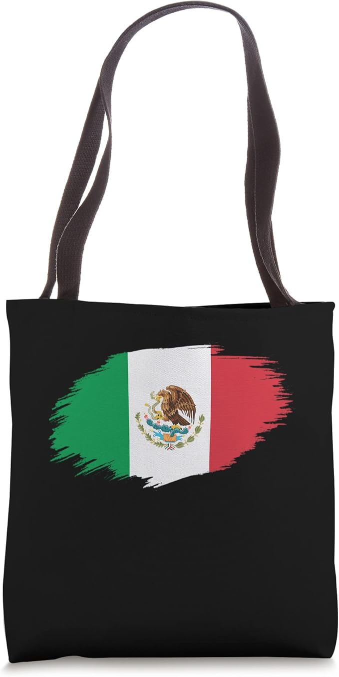 Mexico Flag Tote Bag - Camiseta Bandera Mexicana Design