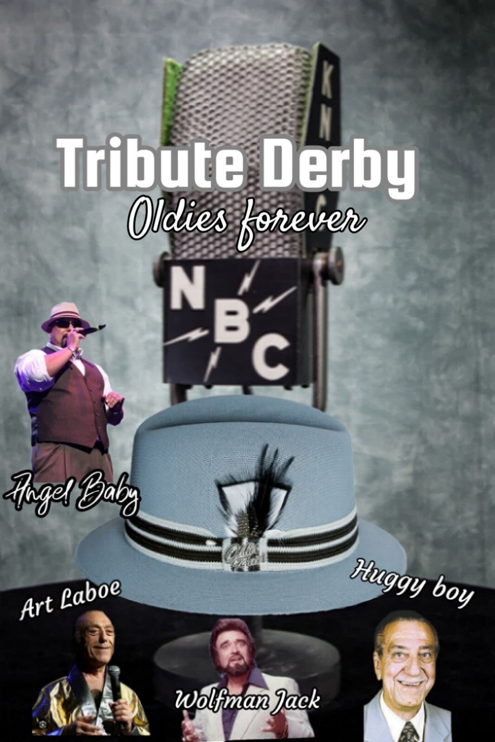 AB Oldies Forever Oxford Gray Tribute Derby Hat