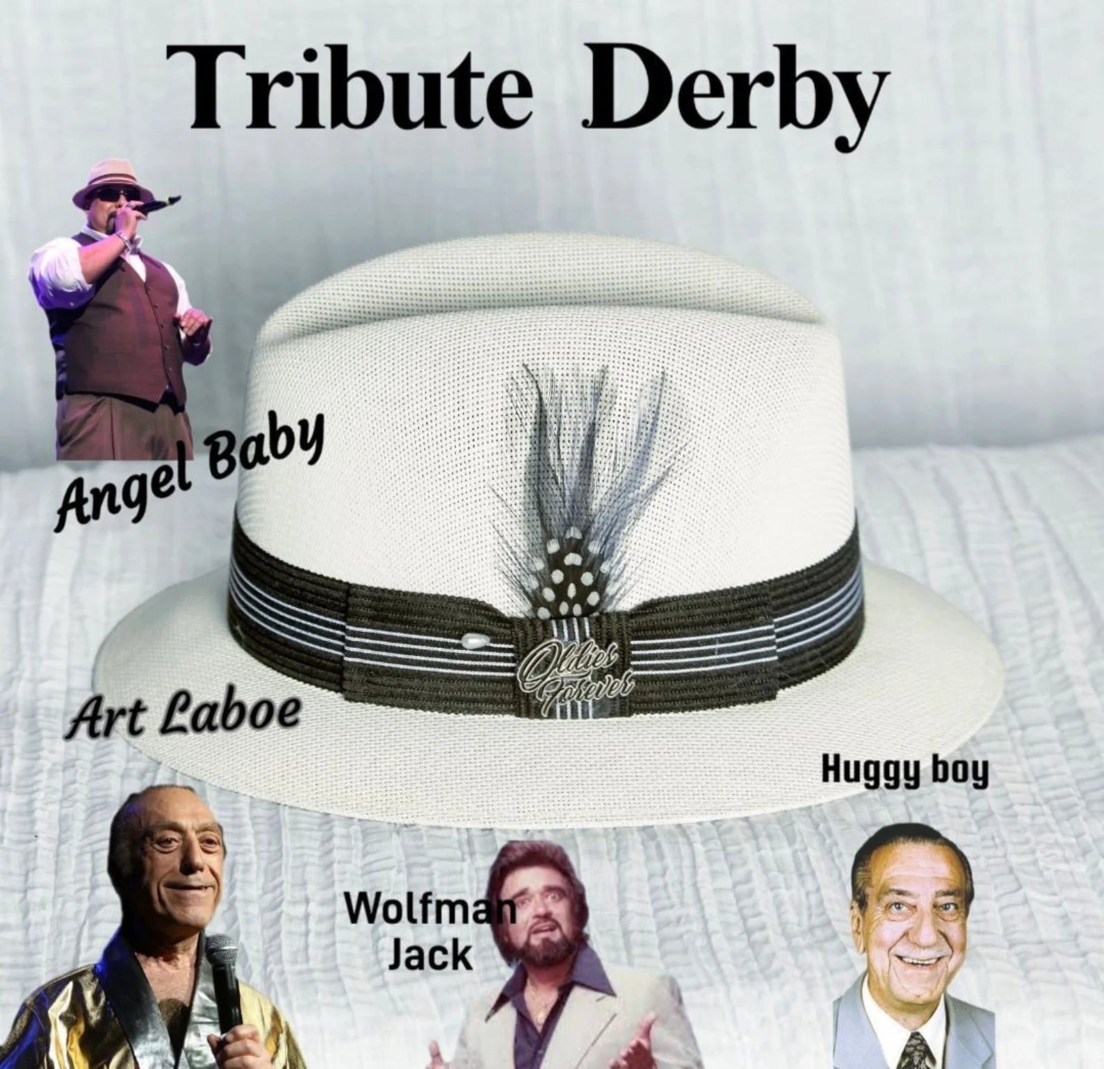 AB Oldies Forever White Tribute Derby Hat