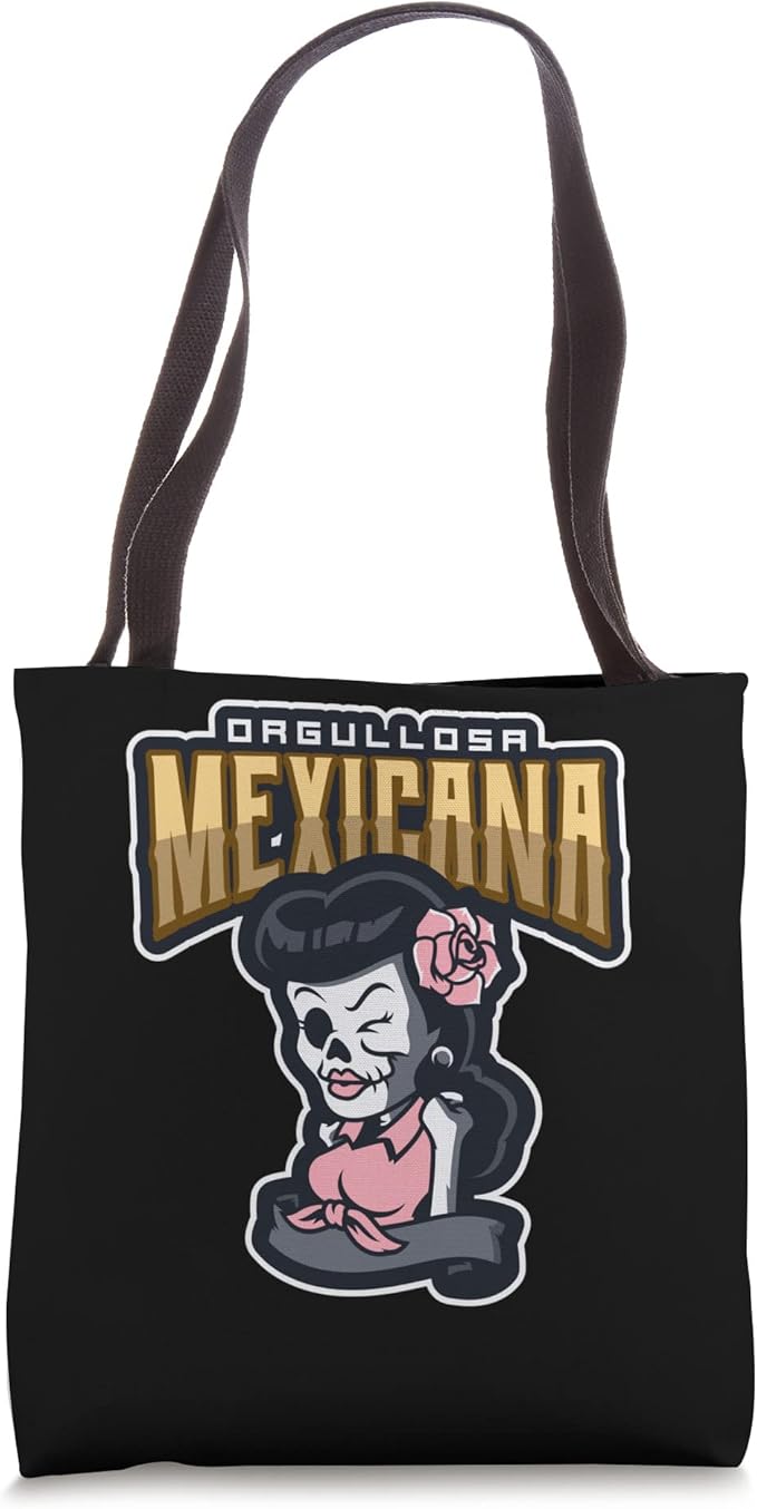 Orgullosa Mexicana Vintage Mexican Rockabilly Lowrider Tote Bag - Stylish and Unique