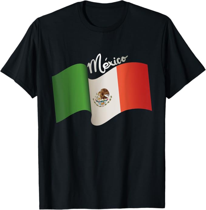 Vintage Mexican Flag Men T-Shirt - Retro Bandera Mexicana Mexico Shirt