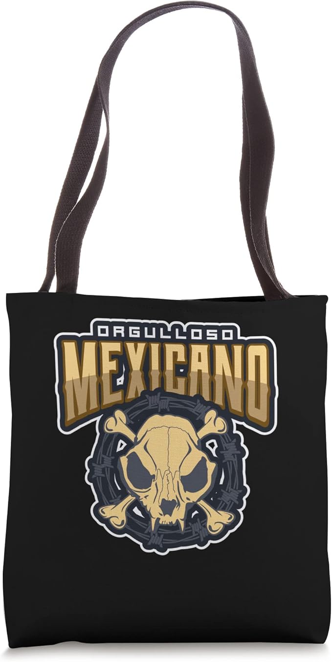 Orgulloso Mexicano Skull Tote Bag - Mexican Chicano Style