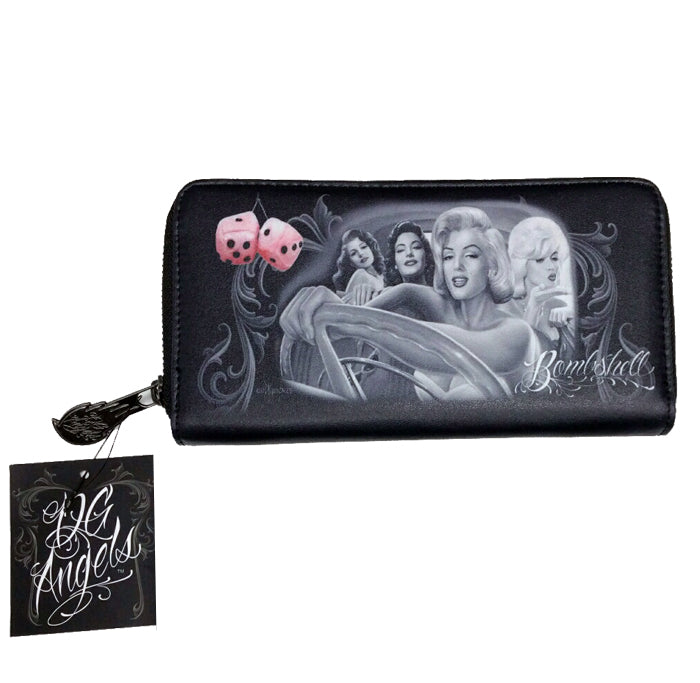 Bombshells - WOMENS ZIPPERED WALLET