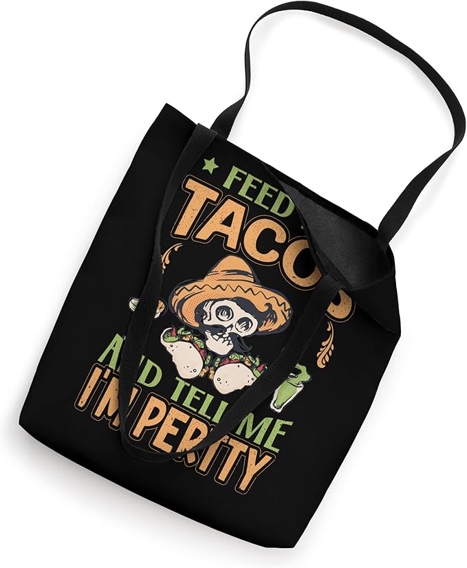 Cinco De Mayo Mexican Party Tote Bag - Feed Me Tacos Design