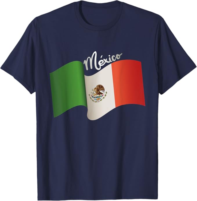 Vintage Mexican Flag Men T-Shirt - Retro Bandera Mexicana Mexico Shirt