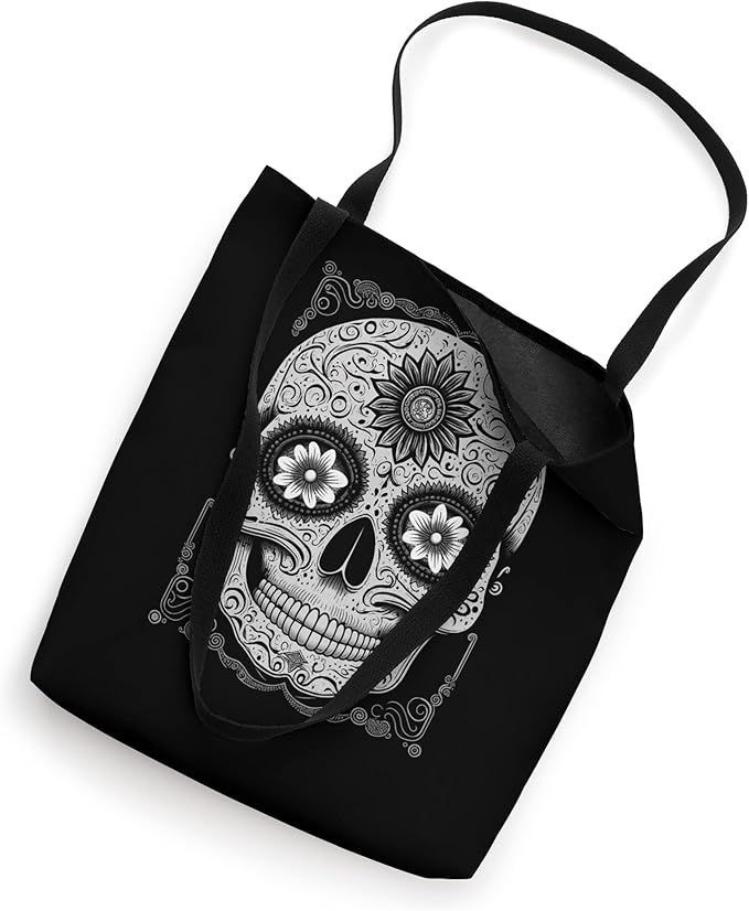 Calaveras Sugar Skull Tote Bag - Day of the Dead Mexican Holiday Accessory