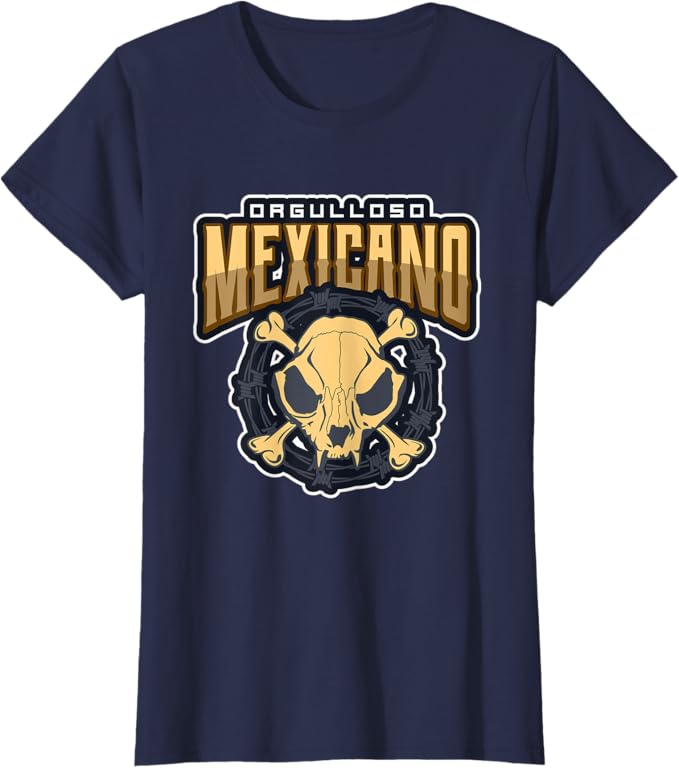 Orgulloso Mexicano Skull Women T-Shirt - Mexican Chicano Style Tee