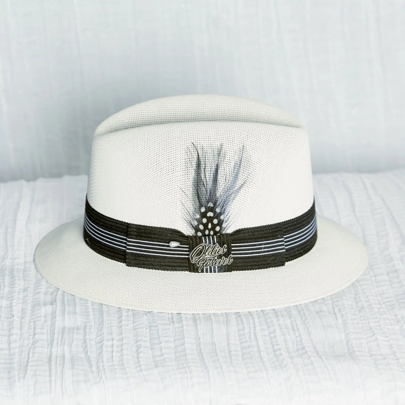 AB Oldies Forever White Tribute Derby Hat