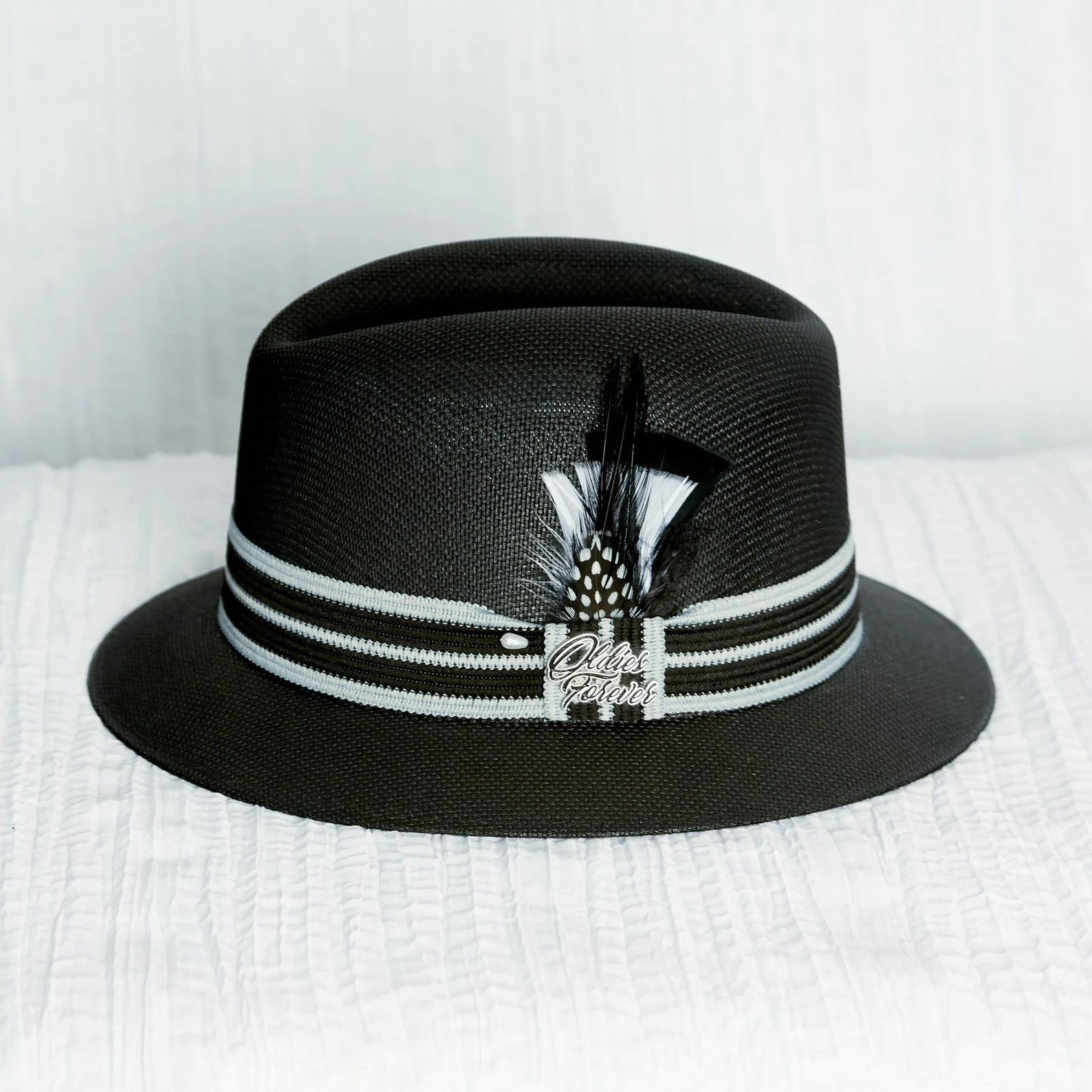 AB Oldies Forever Black Tribute Derby Hat - Classic Style