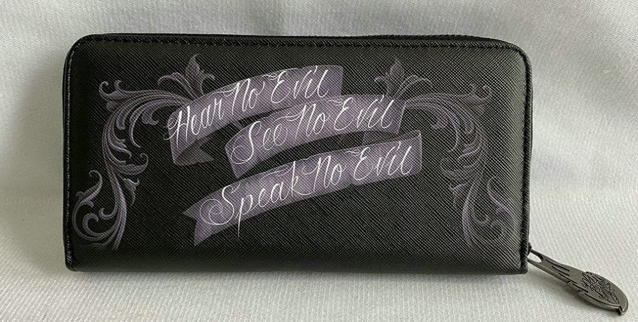 HEAR NO EVIL - WOMENS ZIPPERED WALLET