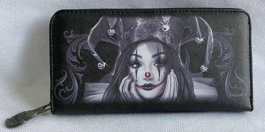 QUEEN OF FOOLS - WOMENS ZIPPERED WALLET
