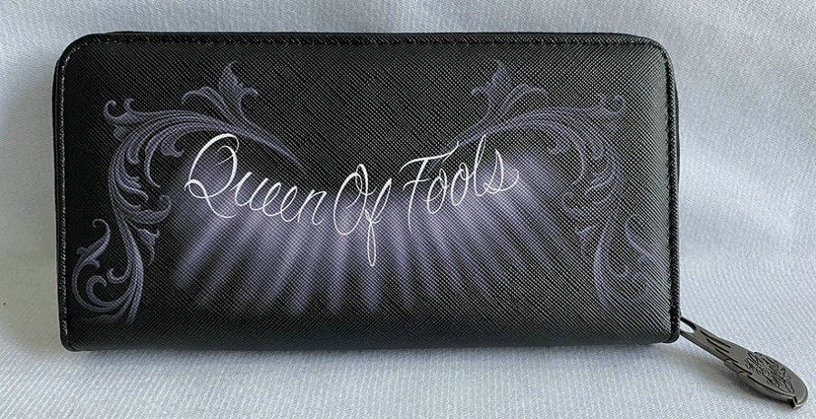 QUEEN OF FOOLS - WOMENS ZIPPERED WALLET