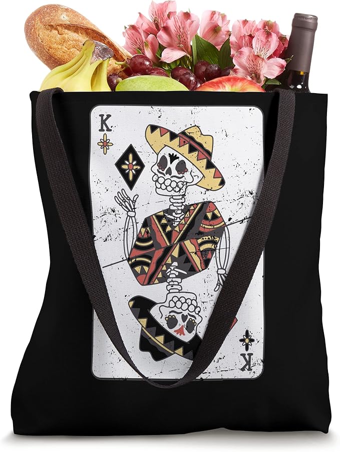 Mexican Chicano Vintage Tote Bag - Hombre Con Sombrero Design