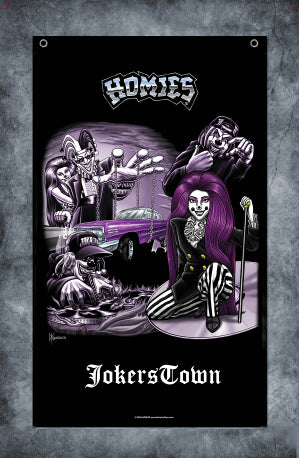 HOMIES - 3' X 5' - FLAG / BANNER - JOKERSTOWN