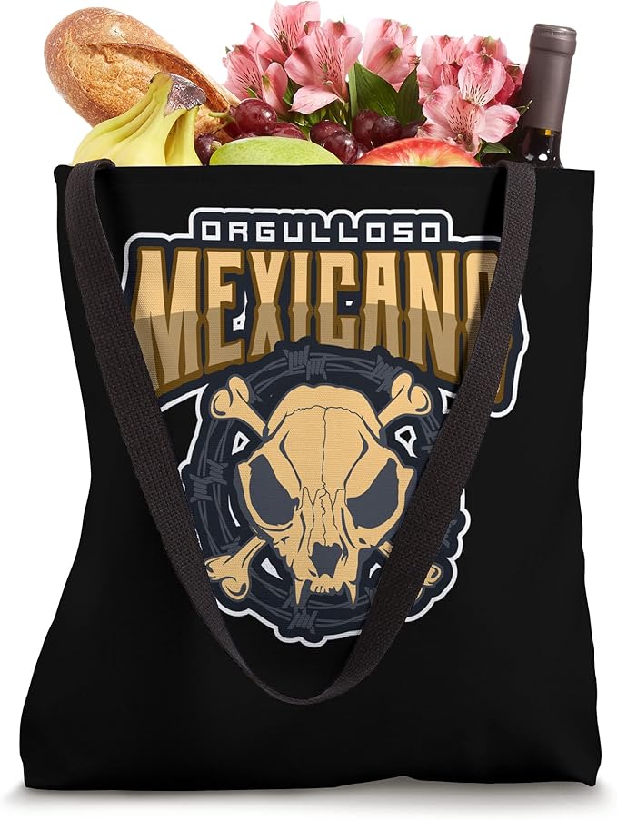 Orgulloso Mexicano Skull Tote Bag - Mexican Chicano Style