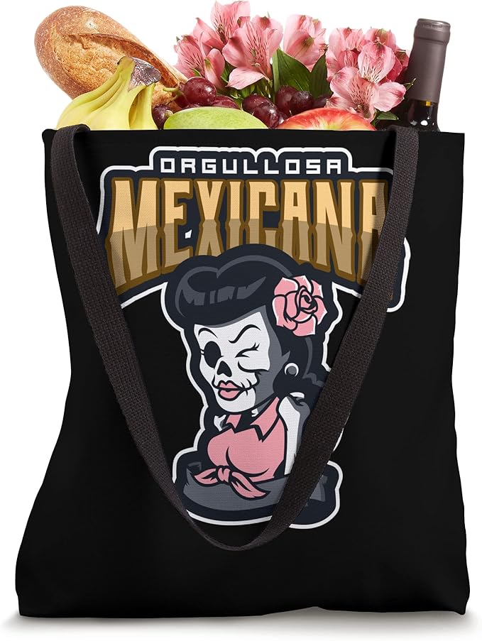 Orgullosa Mexicana Vintage Mexican Rockabilly Lowrider Tote Bag - Stylish and Unique