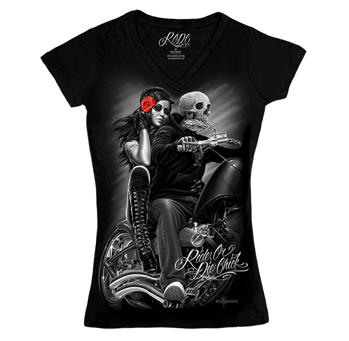 RODC - Biker Babe V-Neck