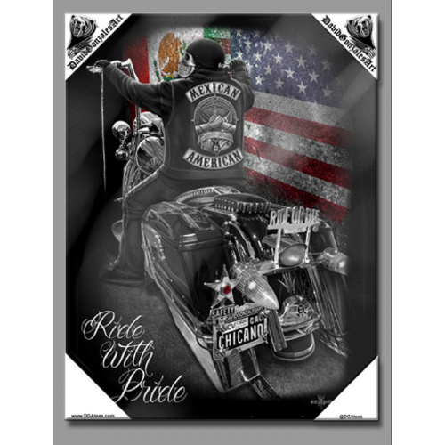 ROD - RIDE WITH PRIDE - Small Canvas Art - 12" X 16"