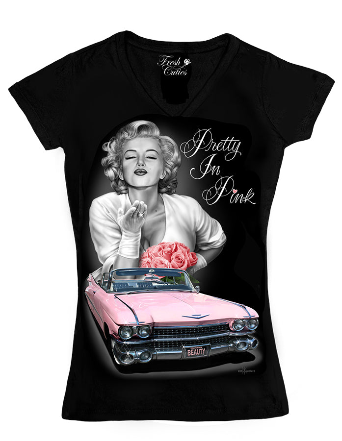 PRETTY IN PINK V-Neck