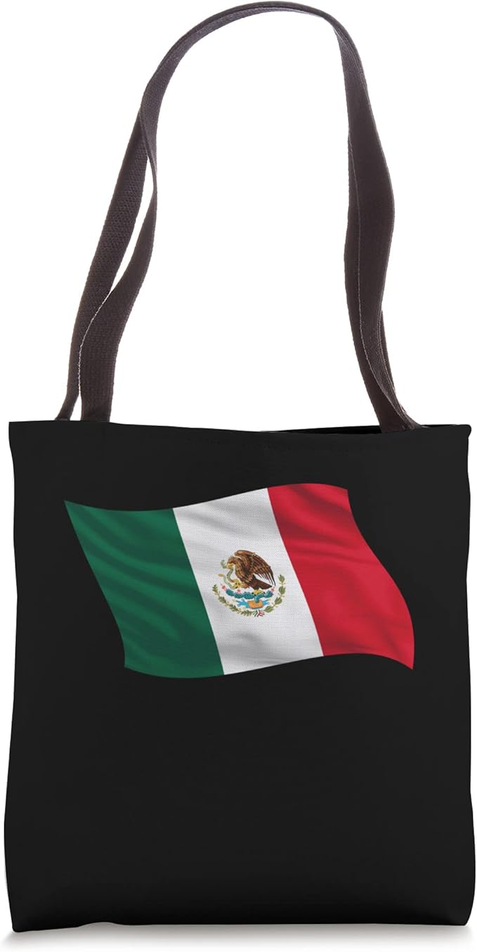 Mexico Bandera T-Shirt and Mexican Flag Tote Bag Set