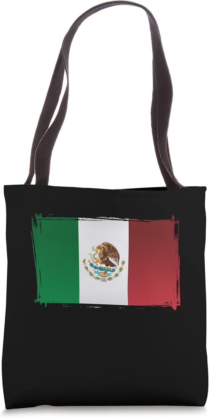 Mexico Flag Tote Bag - Bandera de México Design